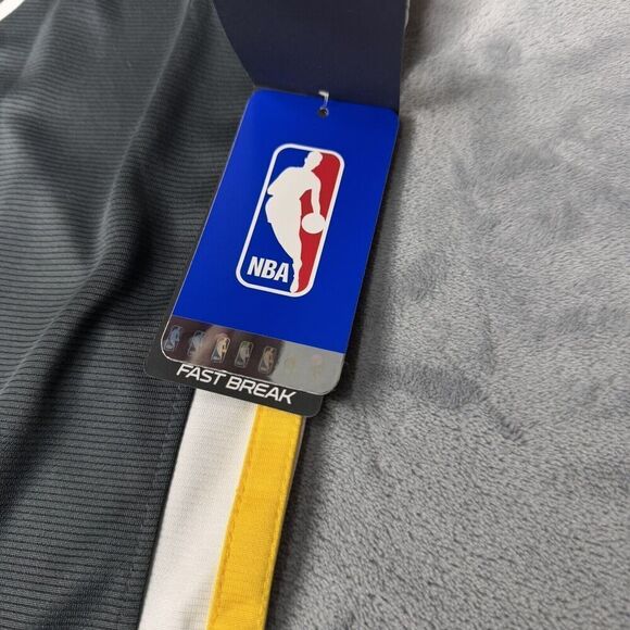 NBA Fanatics YOUTH Sz M 8-10 Golden State Warriors The Town Jersey Gray Yellow - Picture 6 of 10